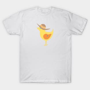 Summer Bird With Hat T-Shirt